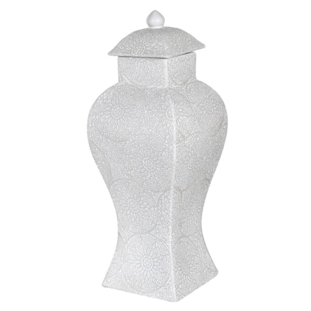White Temple Jar - The Gift & Art Gallery
