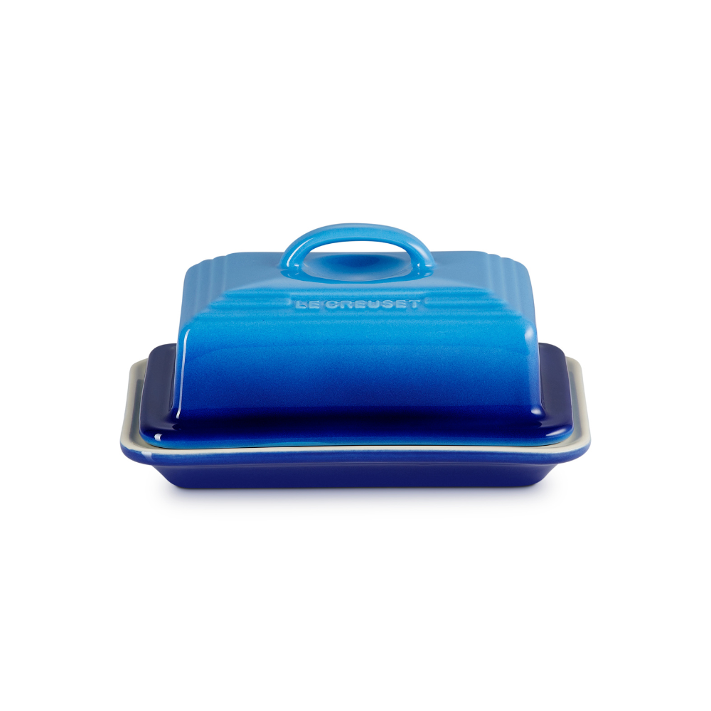 Stoneware Butter Dish, Azure - The Gift & Art Gallery
