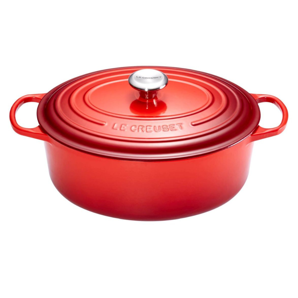 Signature Cast Iron Oval Casserole 23cm, Cerise - The Gift & Art Gallery