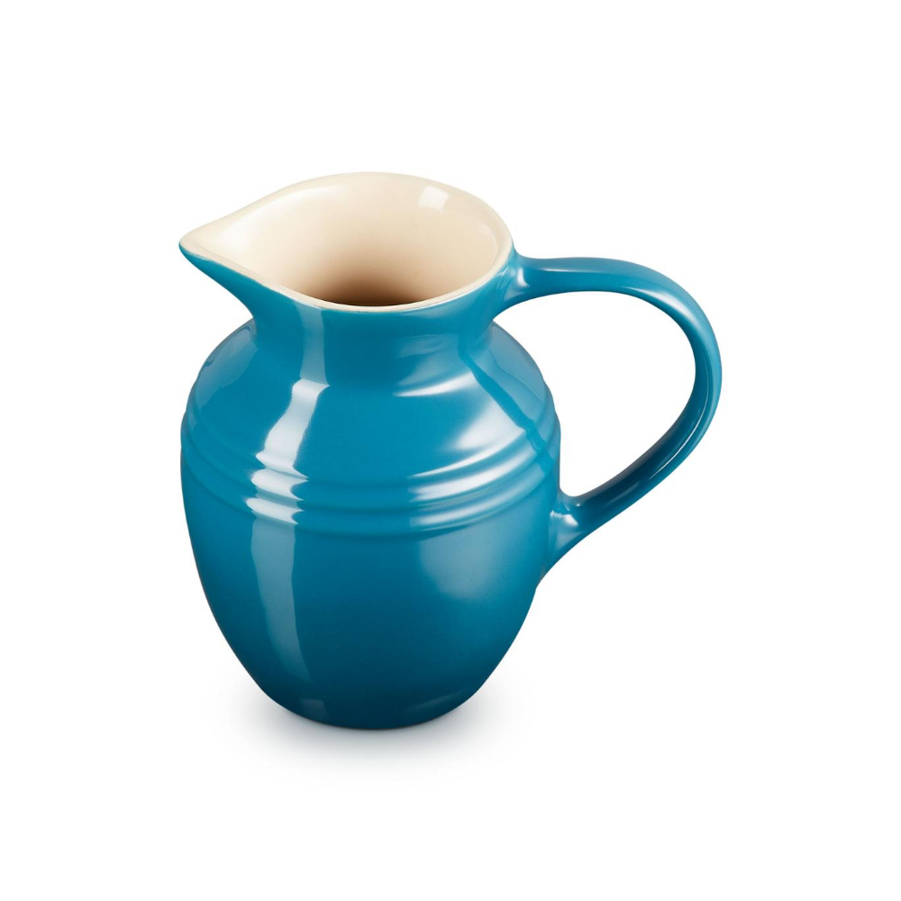 Stoneware Breakfast Jug, Deep Teal