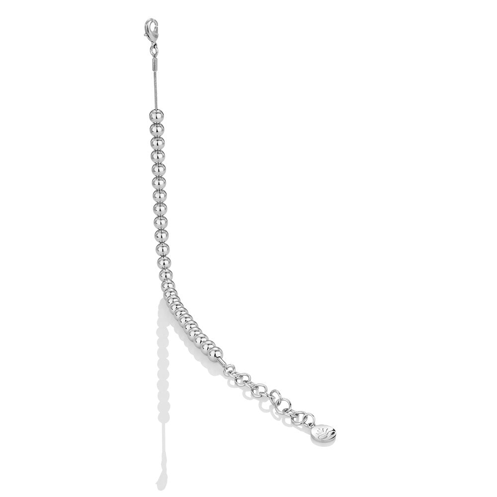 Rhodium plate Small Bead Bracelet - The Gift & Art Gallery