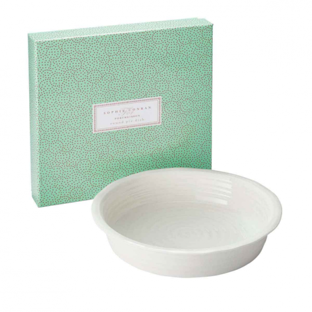 Sophie Conran Round Pie Dish, White - The Gift & Art Gallery
