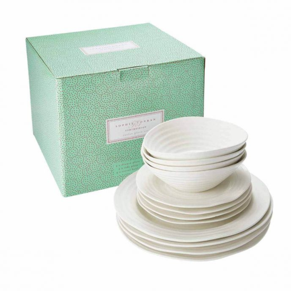 Sophie Conran 12 Piece Dinner Set, White - The Gift & Art Gallery