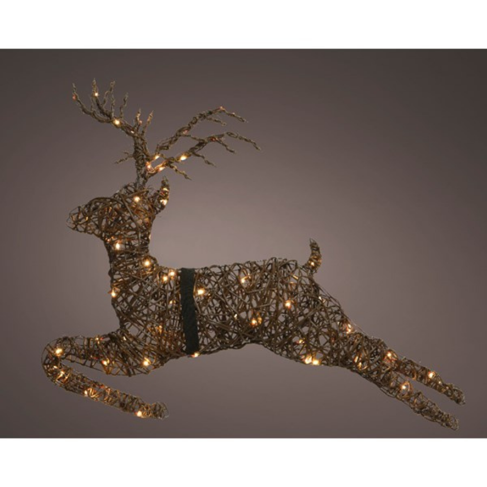 Wicker LED Reindeer 81cm