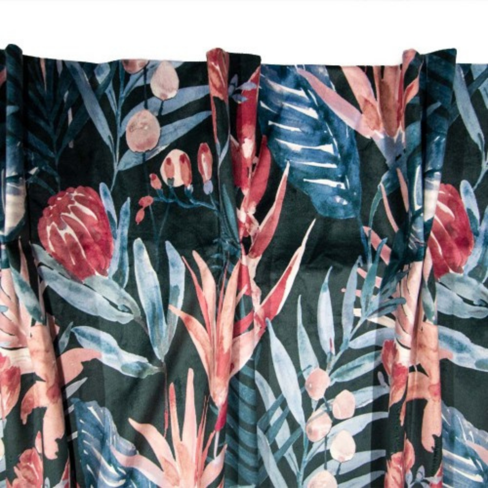 Tasmin Pair of Curtains, Teal - The Gift & Art Gallery