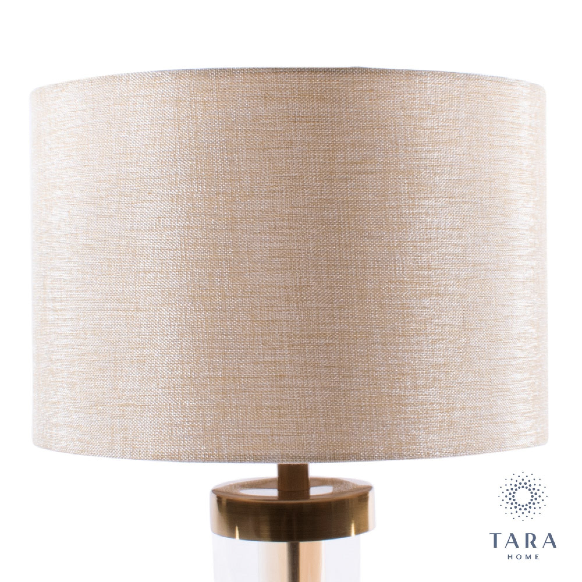 Jane glass cylinder lamp bronze/gold 54cm - The Gift & Art Gallery