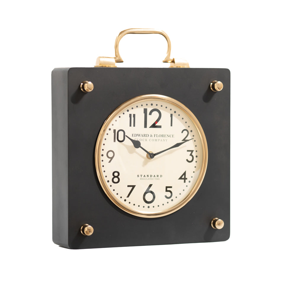 Edward And Florence Mantle Clock Square - The Gift & Art Gallery