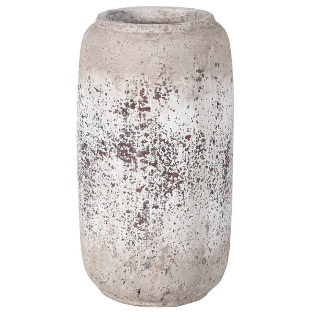 Tall Distressed Stone Vase - The Gift & Art Gallery