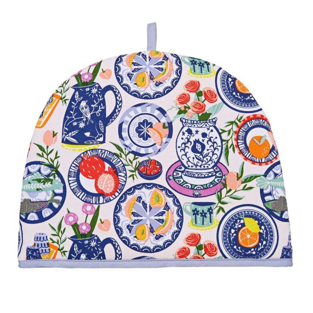 Tea Cosy - Mediterranean Plates - The Gift & Art Gallery