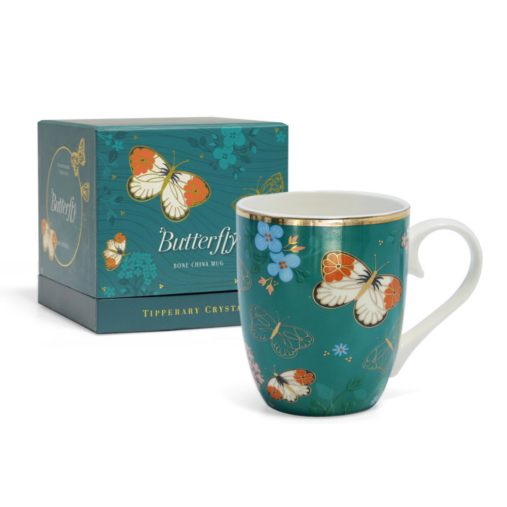 Single Butterfly Mug - The Orange Tip - The Gift & Art Gallery