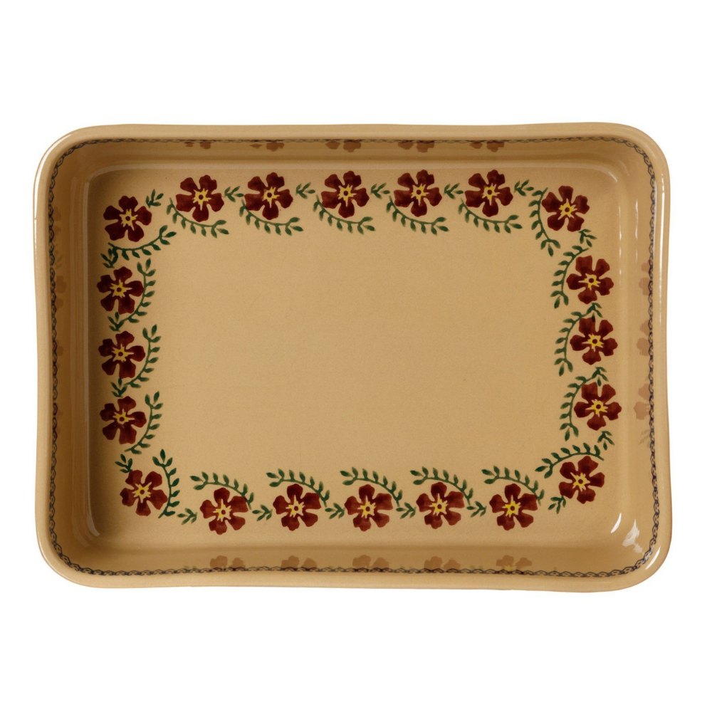 Large Rectangle Oven Dish Old Rose