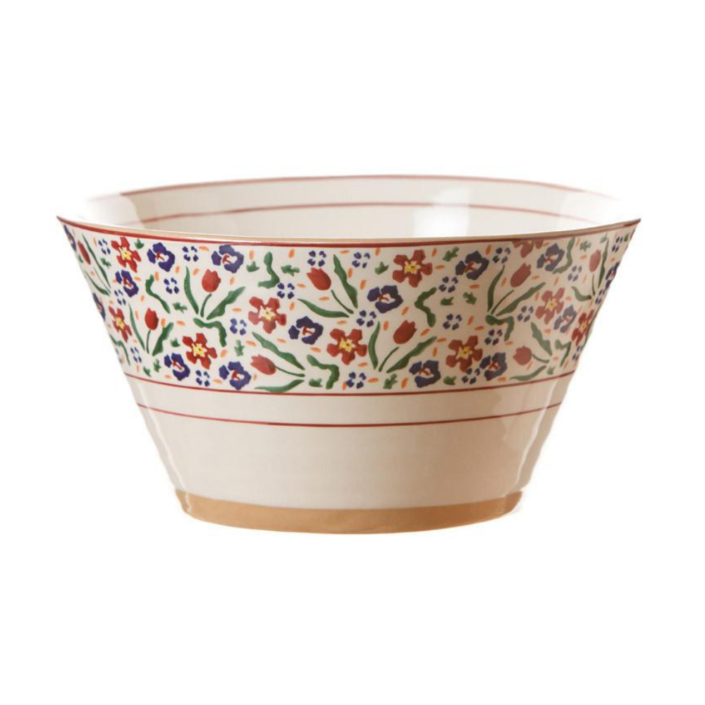 Large Angled Bowl Wild Flower Meadow - The Gift & Art Gallery