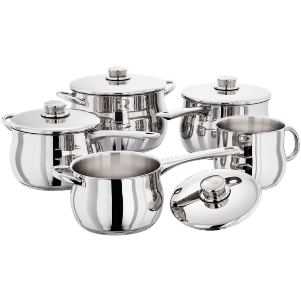 1000 5 Piece Deep Saucepan Set - The Gift & Art Gallery