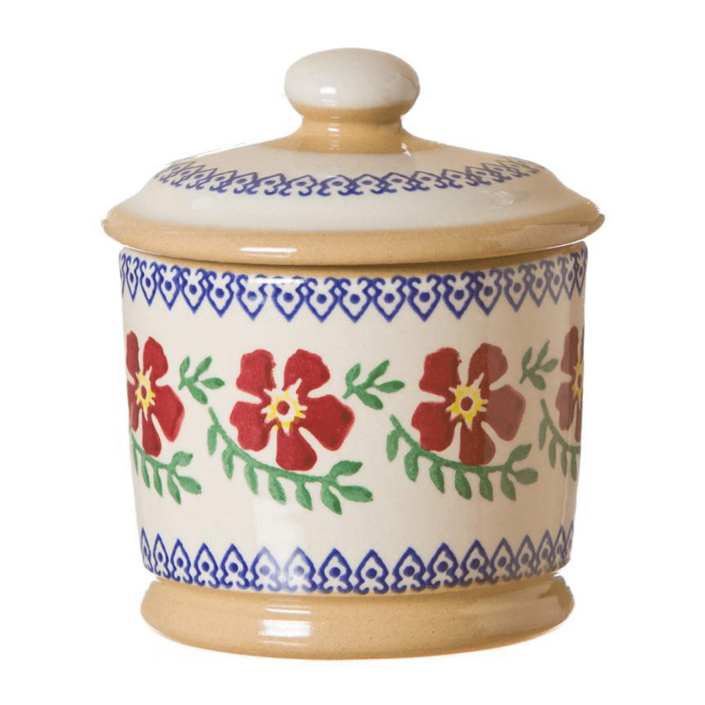 Lidded Sugar Bowl Old Rose - The Gift & Art Gallery