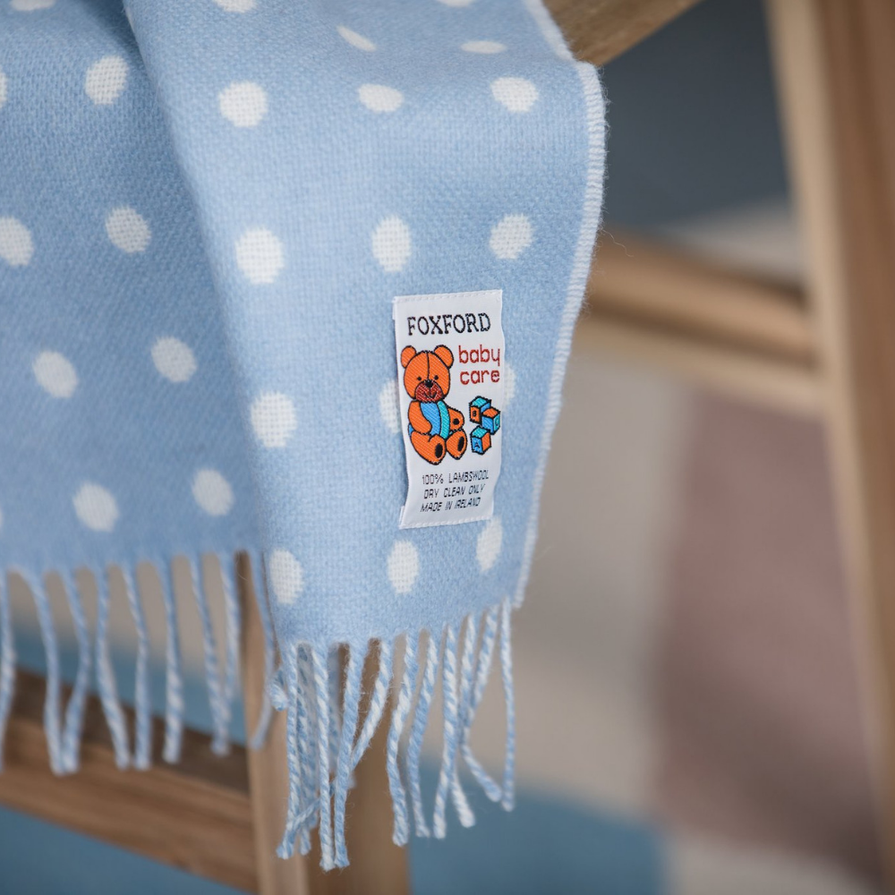 Blue Spot Baby Blanket