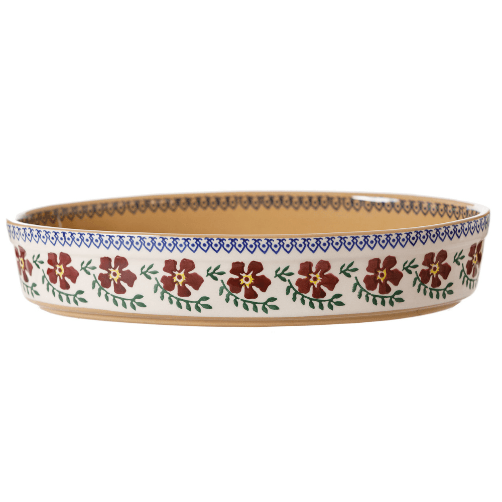Medium Oval Oven Dish Old Rose - The Gift & Art Gallery