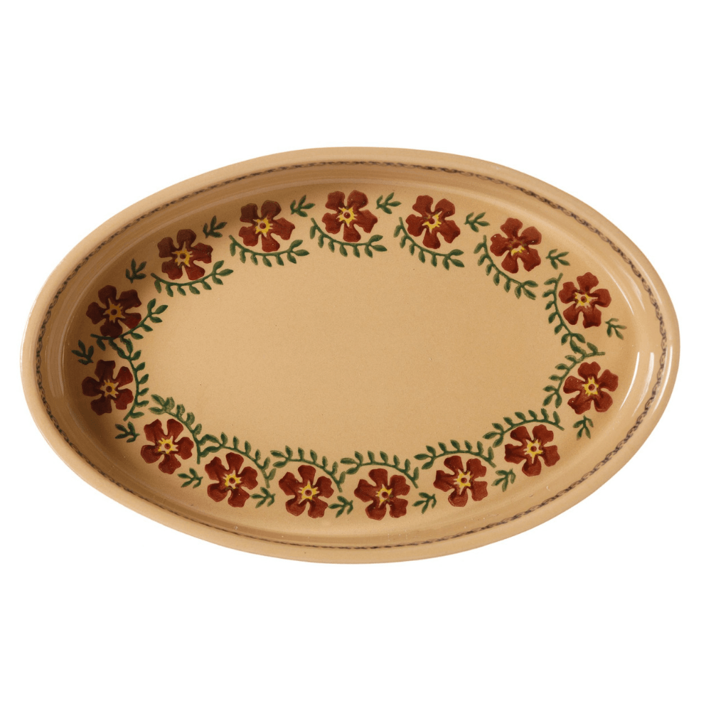 Medium Oval Oven Dish Old Rose - The Gift & Art Gallery