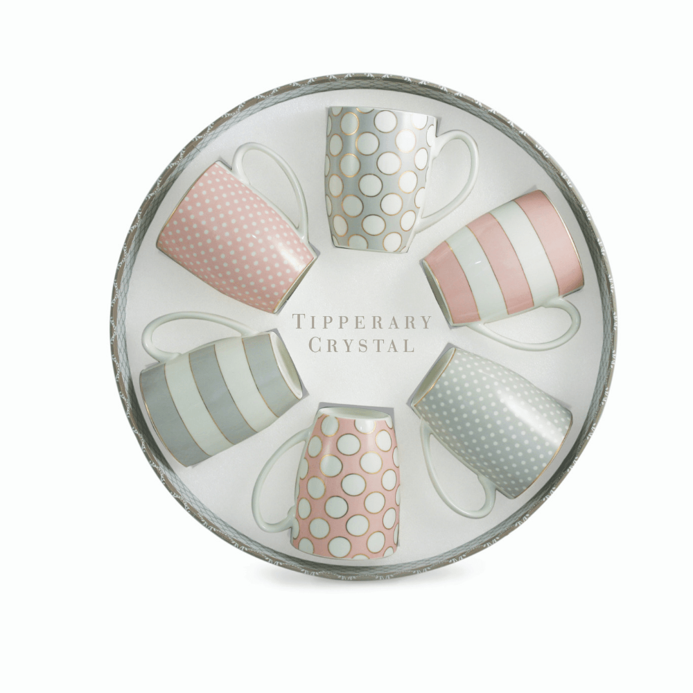 Spots & Strips Mugs Set of 6 Party Pack3 - The Gift & Art Gallery