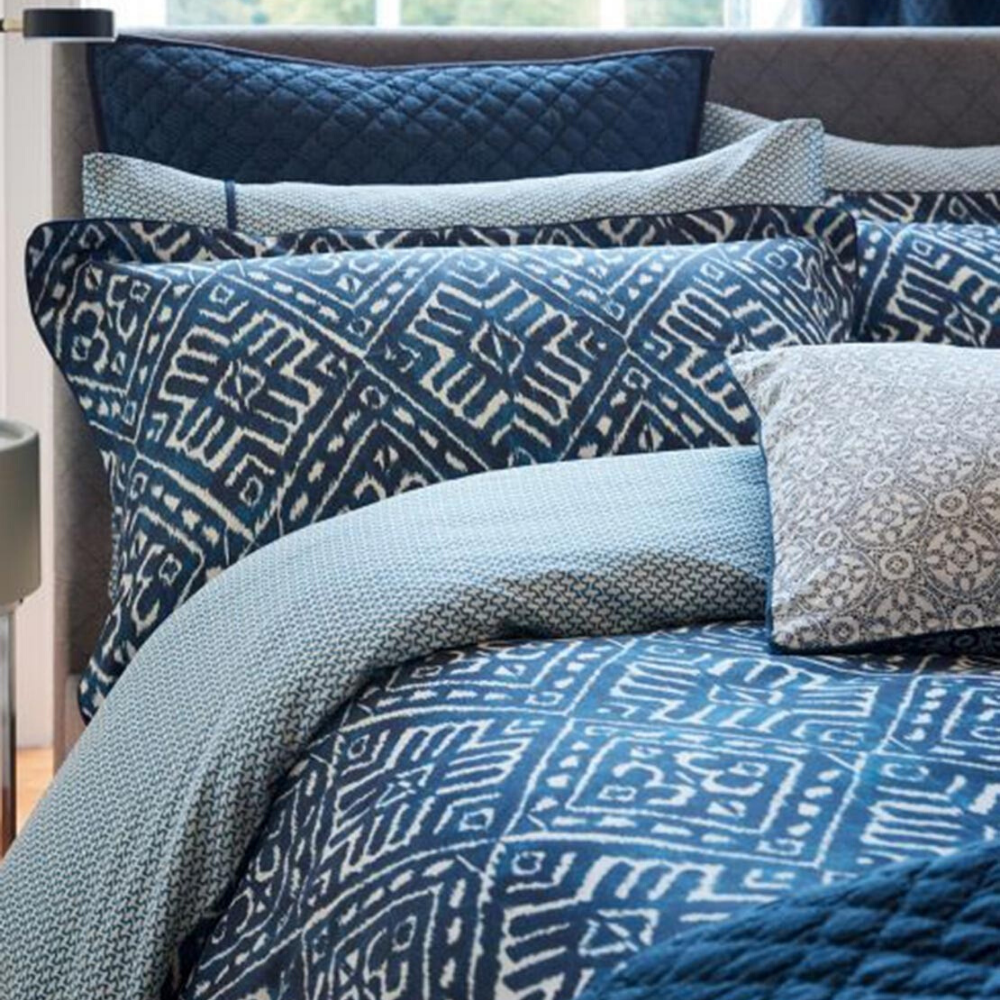 Cadenza Sham Pillowcase- Indigo - The Gift & Art Gallery