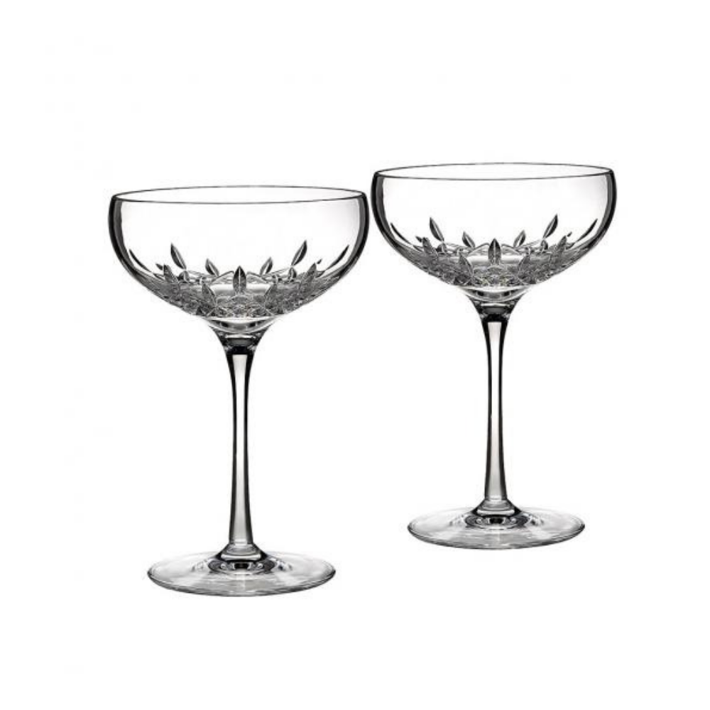 Lismore Essence Saucer Champagne (Pair) - The Gift & Art Gallery