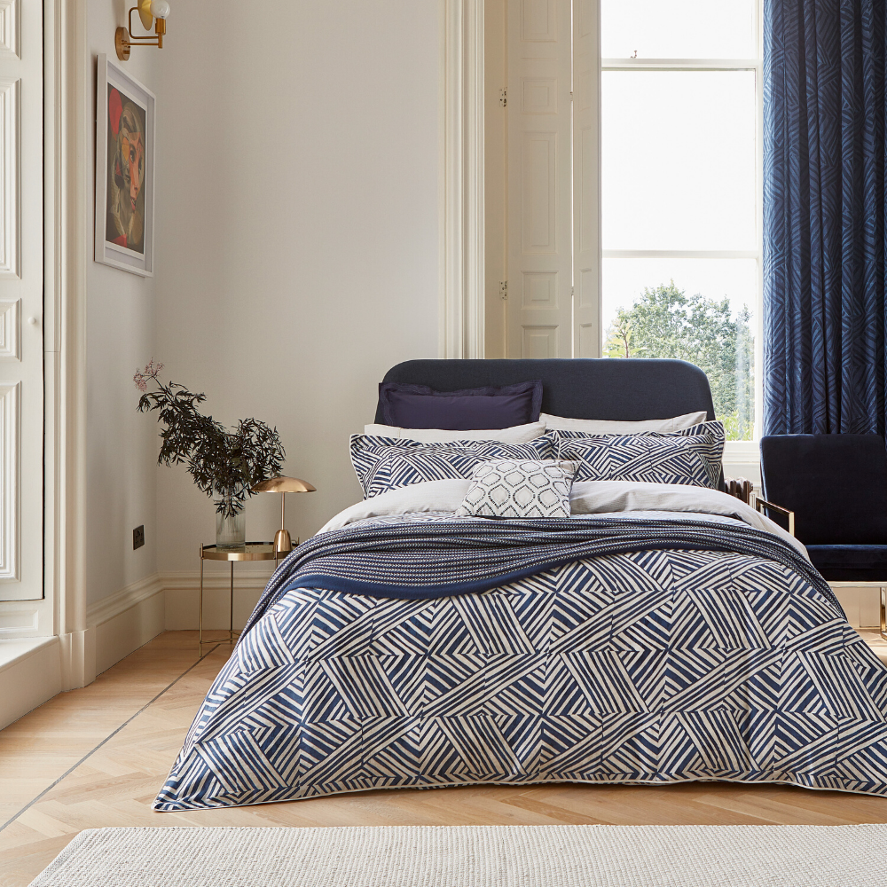 Konoko Standard Pillowcase Pair- Indigo - The Gift & Art Gallery