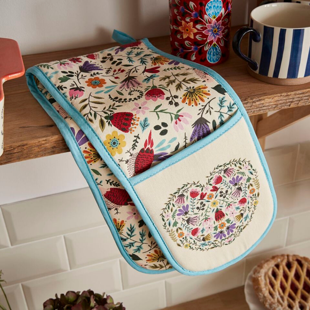 Melody Double Oven Glove - The Gift & Art Gallery