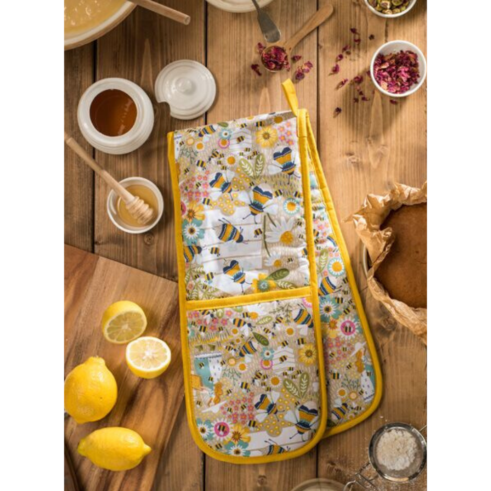 Bee Keeper Double Oven Glove - The Gift & Art Gallery