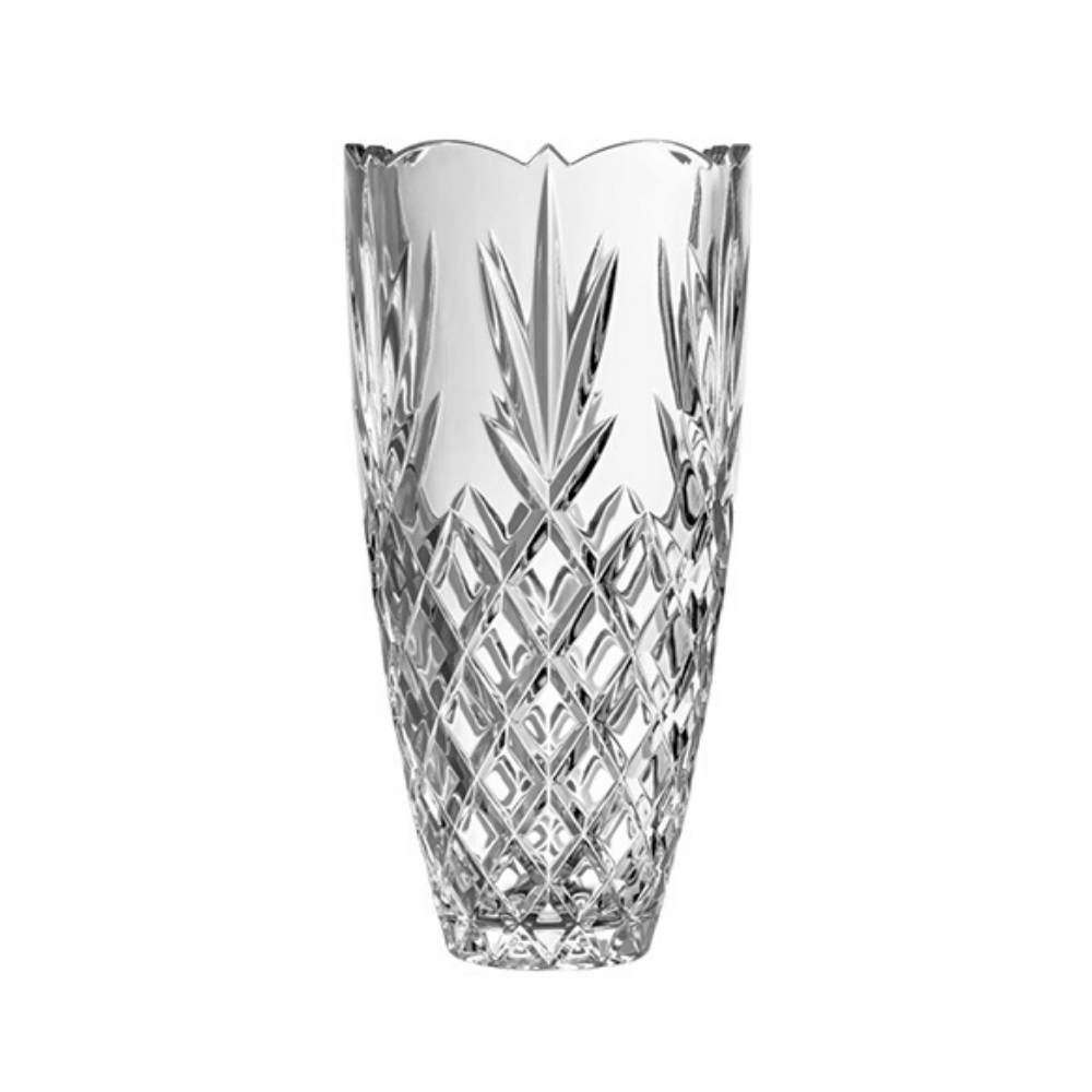 GALWAY CRYSTAL VASE, 10INCH