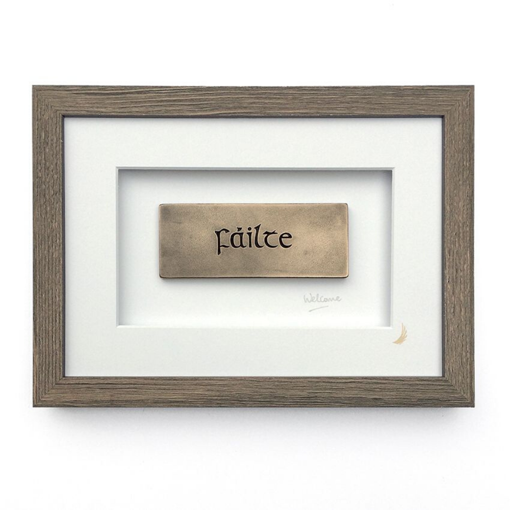 Fáilte Welcome bronze frame
