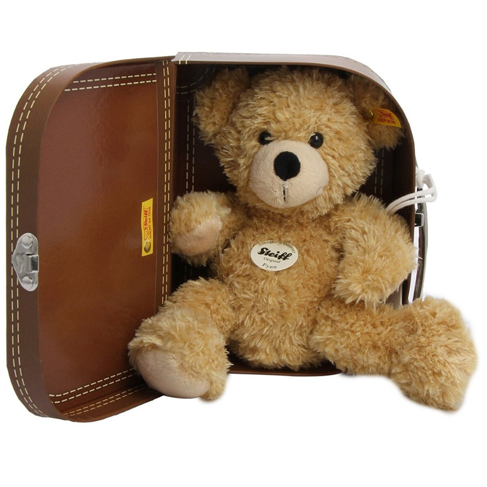 Fynn Teddy Bear in Suitcase - The Gift & Art Gallery