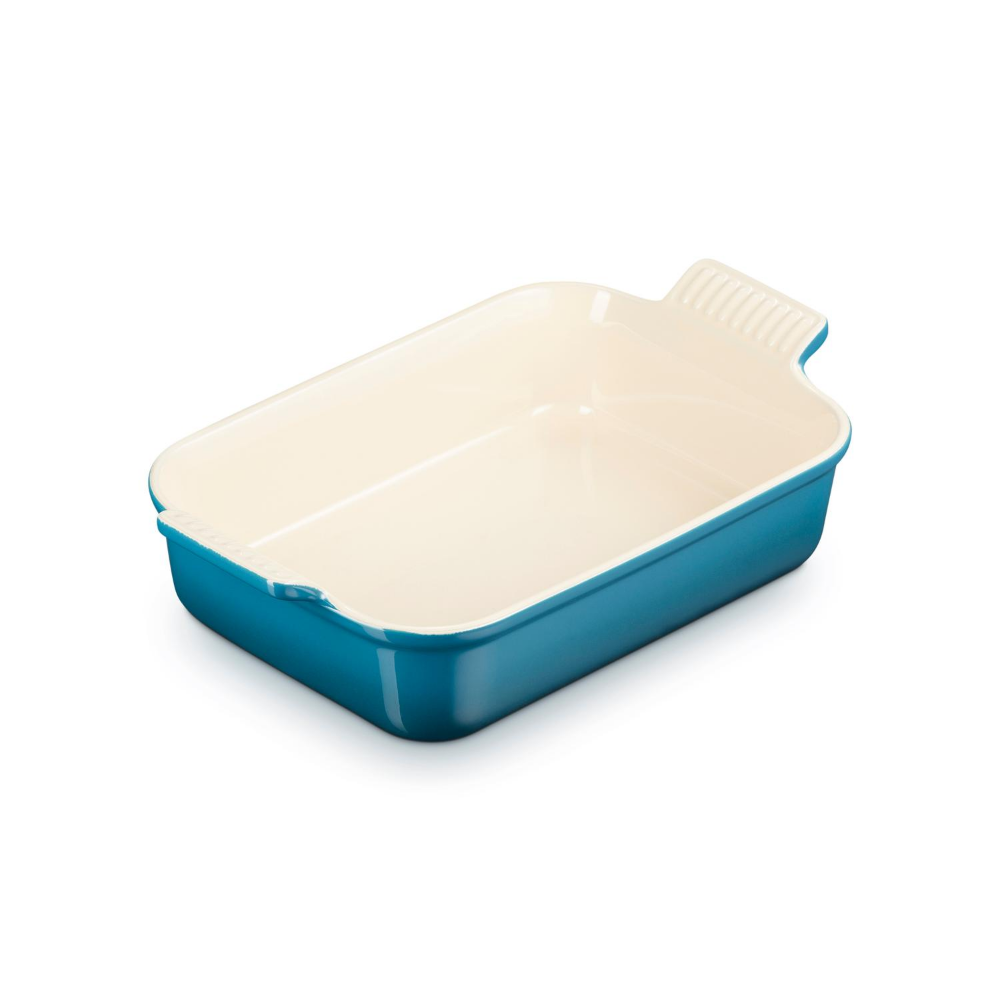 Stoneware Rectangular Dish 26cm, Deep Teal