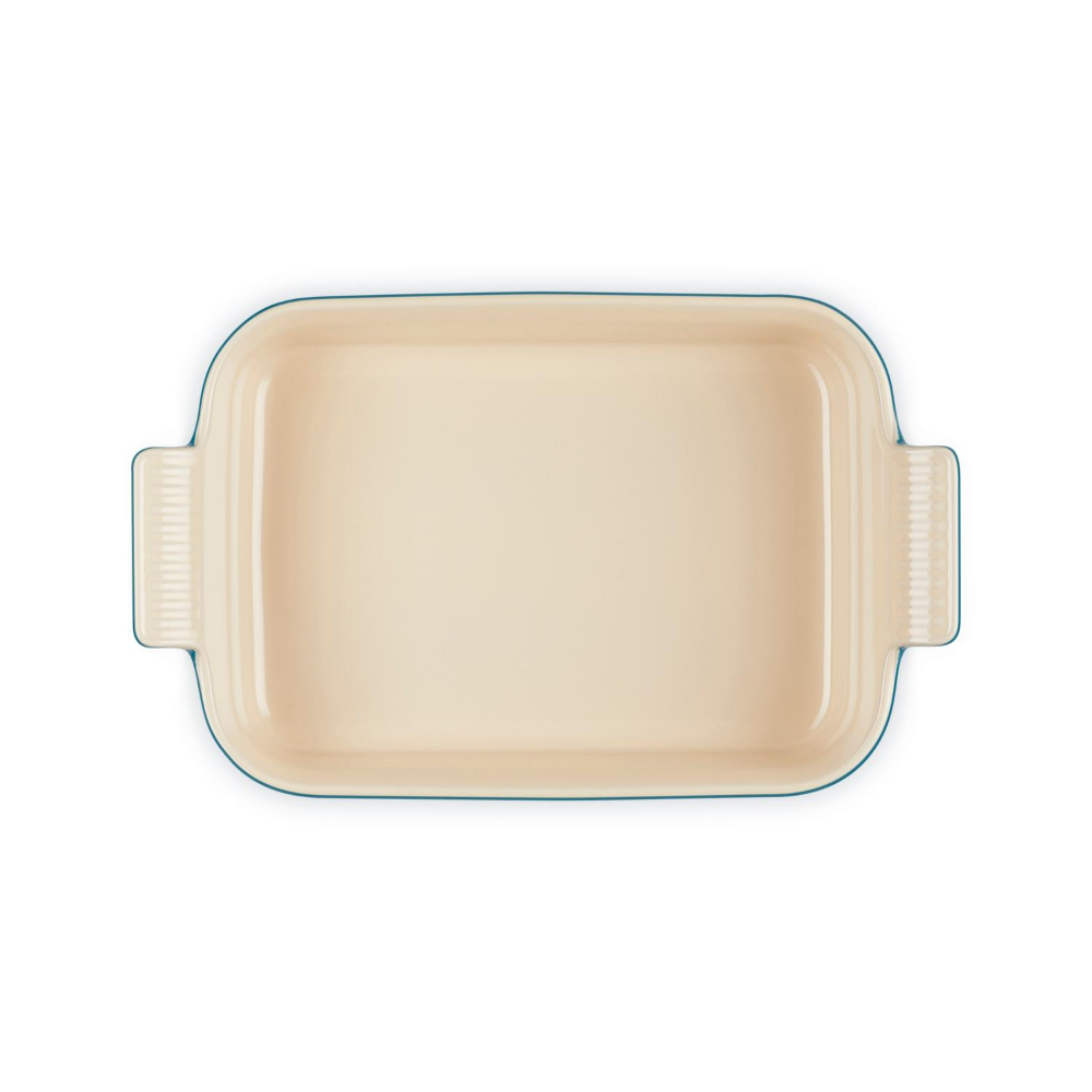 Stoneware Rectangular Dish 26cm, Deep Teal