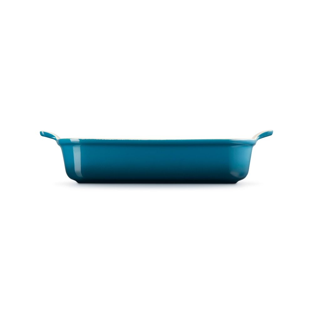 Stoneware Rectangular Dish 32cm, Deep Teal - The Gift & Art Gallery