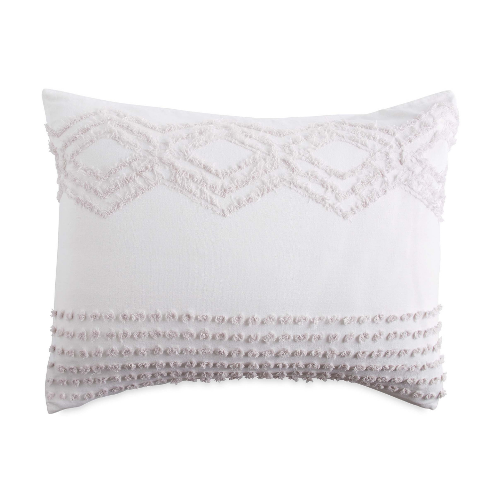 Cut Geo Pillowcase Lilac - The Gift & Art Gallery