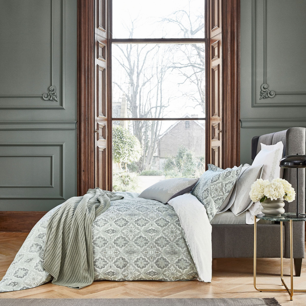 Navah Oxford Pillowcase-Sage - The Gift & Art Gallery