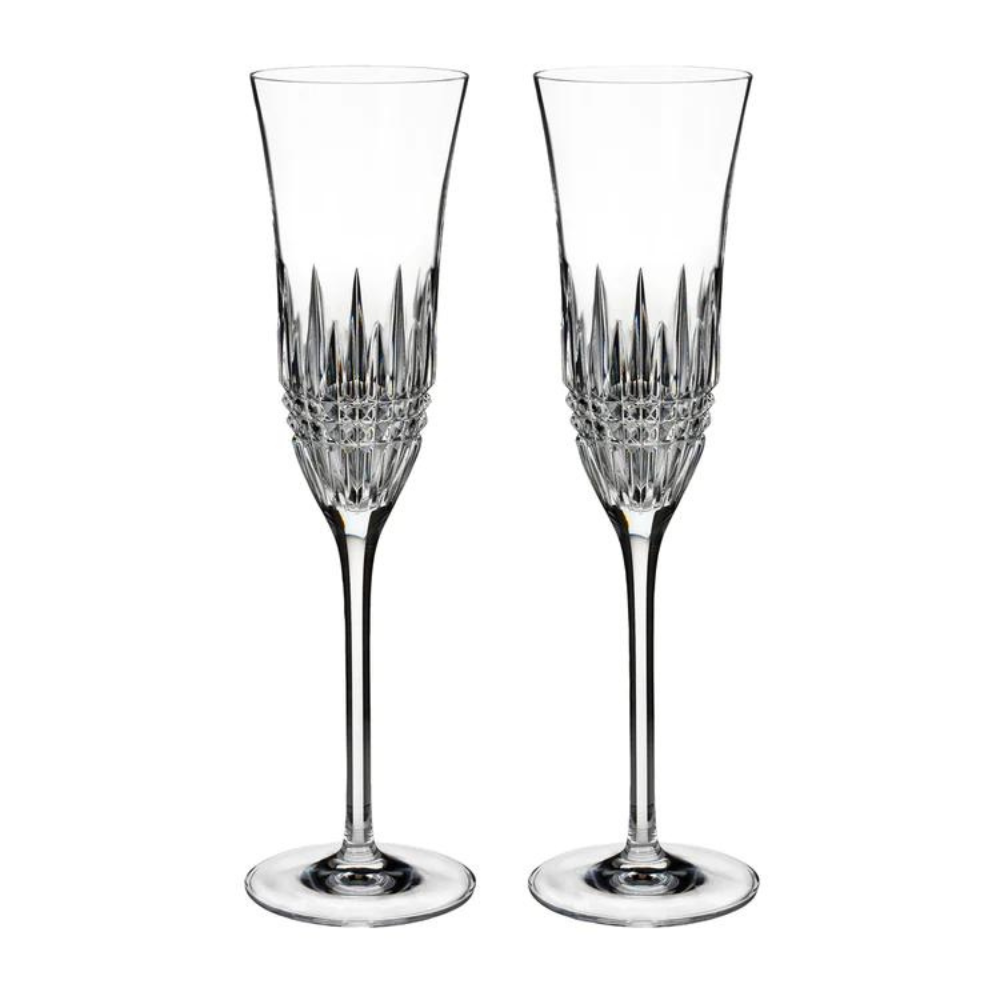 Lismore Diamond Champagne Flutes