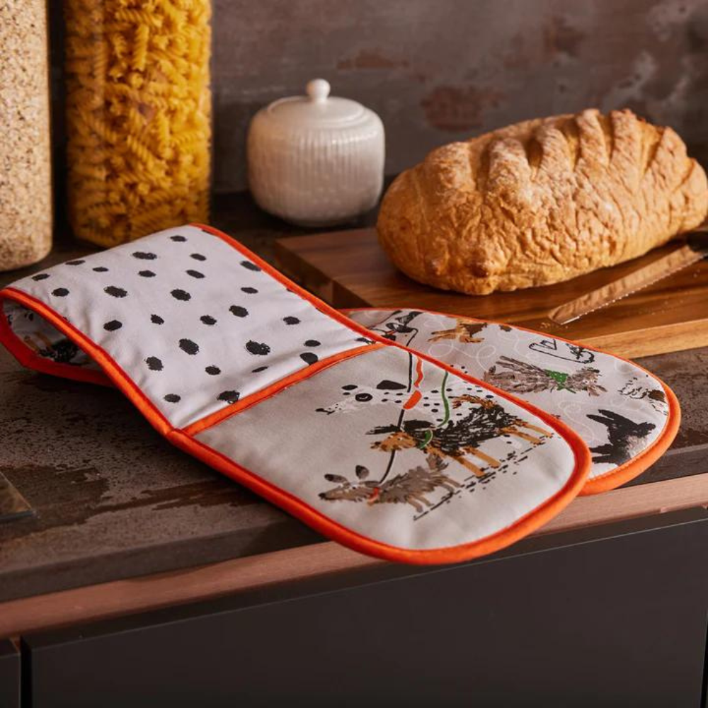 Dog Days Double Oven Glove - The Gift & Art Gallery