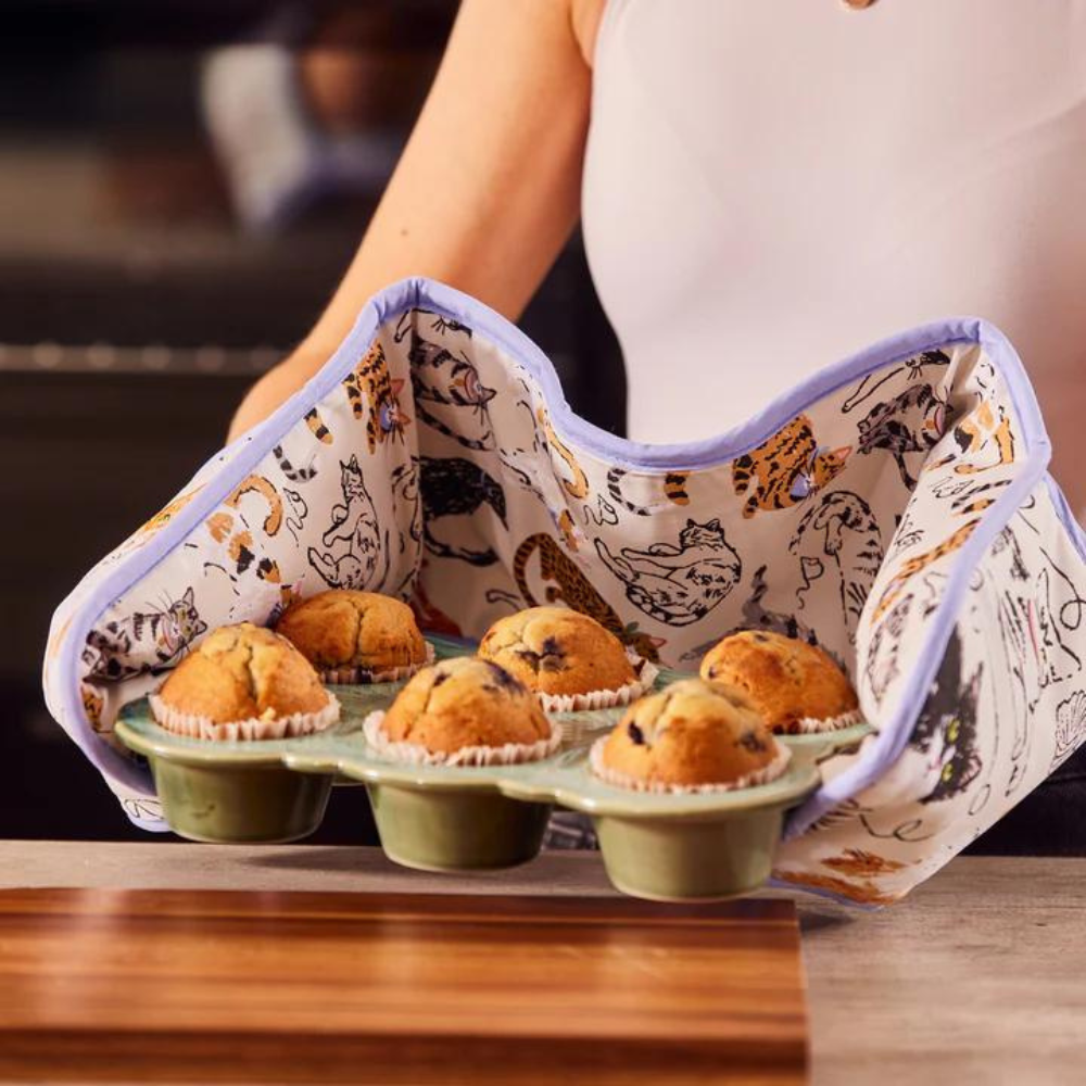 Feline Friends Double Oven Glove - The Gift & Art Gallery