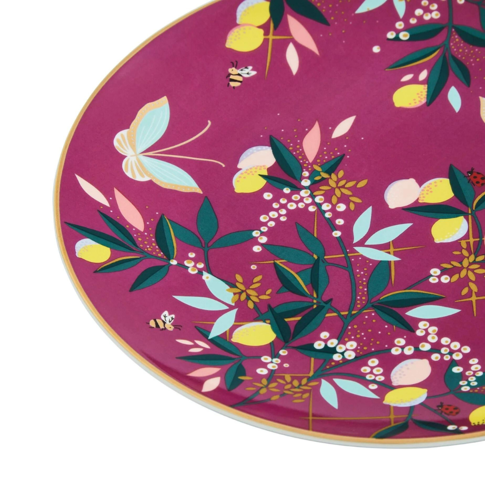 Sara Miller Orchid Cake Plates - Set of 4 - The Gift & Art Gallery