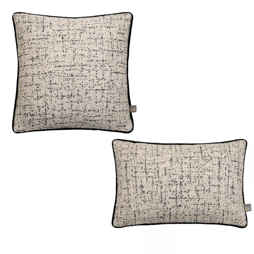 Coco Cushion Black/Cream - The Gift & Art Gallery