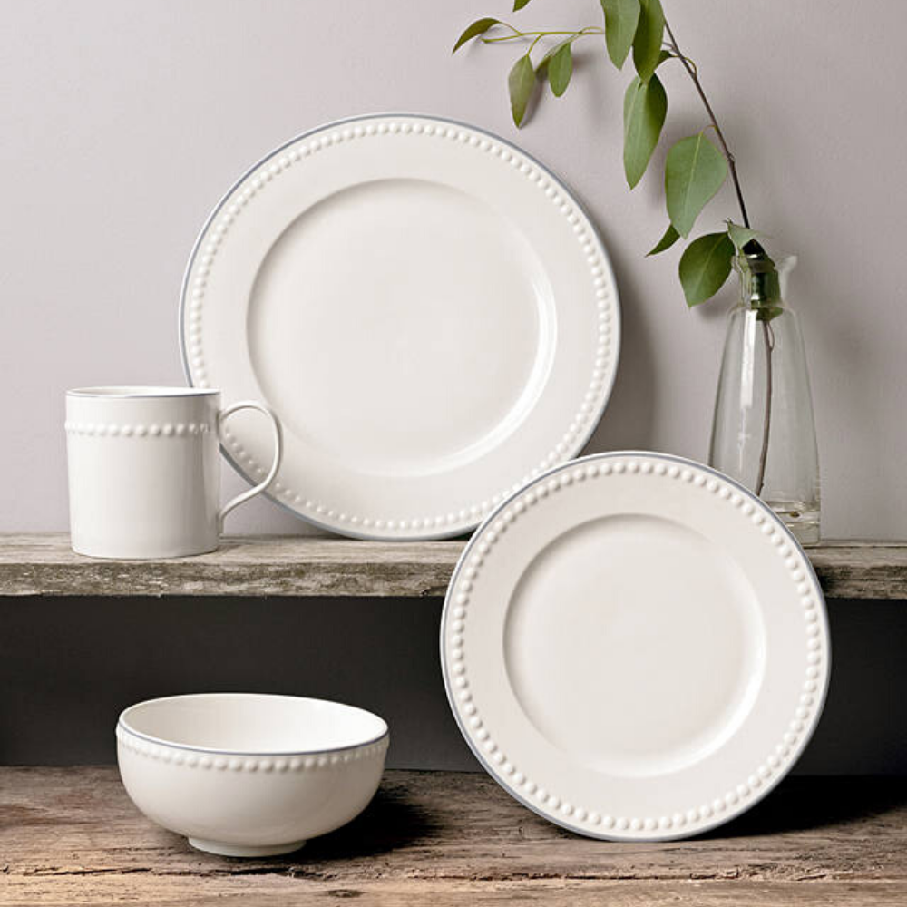 Signature Collection Dinnerware Set, White, 16 Piece - The Gift & Art Gallery