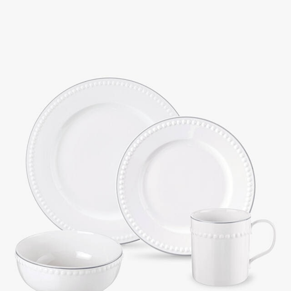 Signature Collection Dinnerware Set, White, 16 Piece - The Gift & Art Gallery