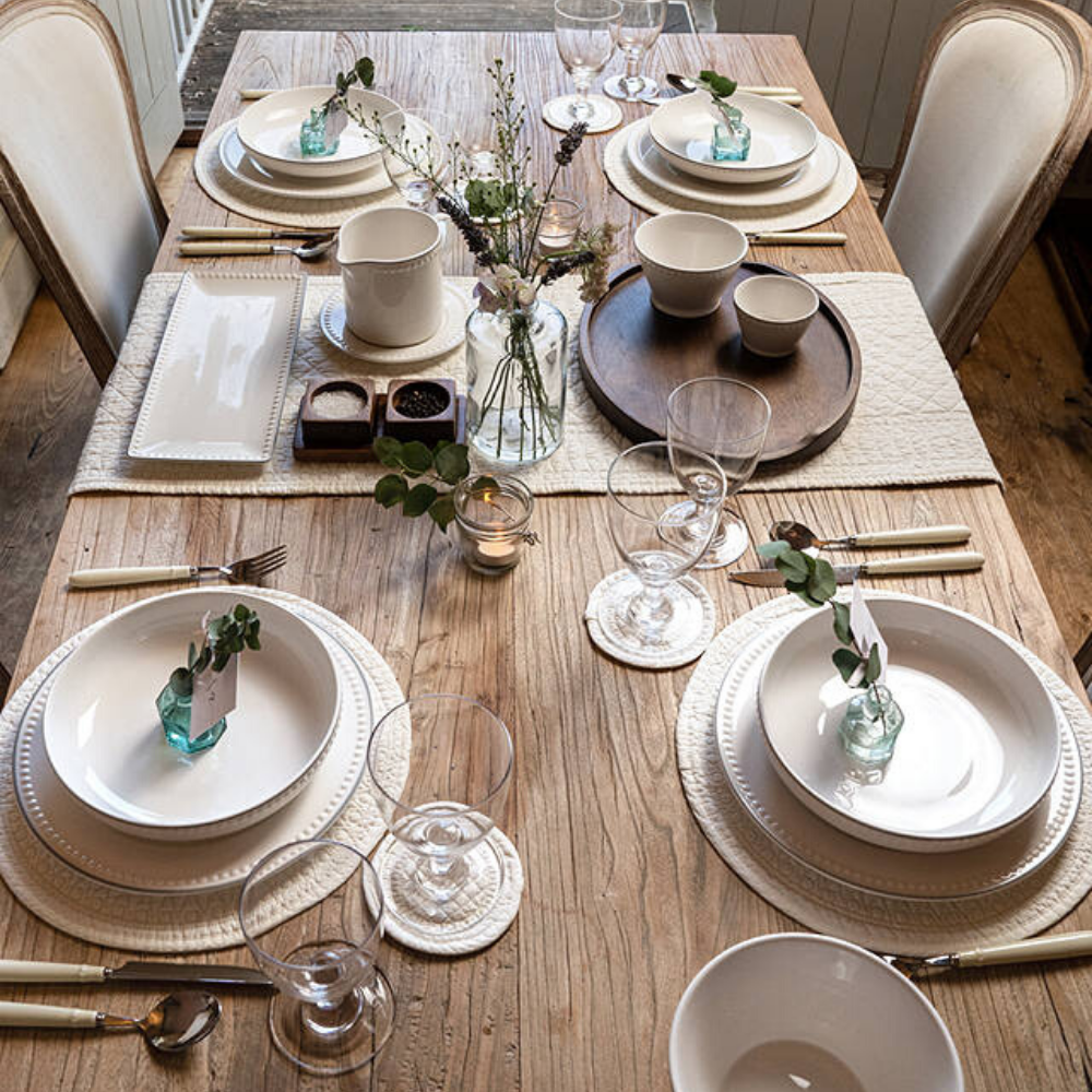 Signature Collection Dinnerware Set, White, 16 Piece - The Gift & Art Gallery