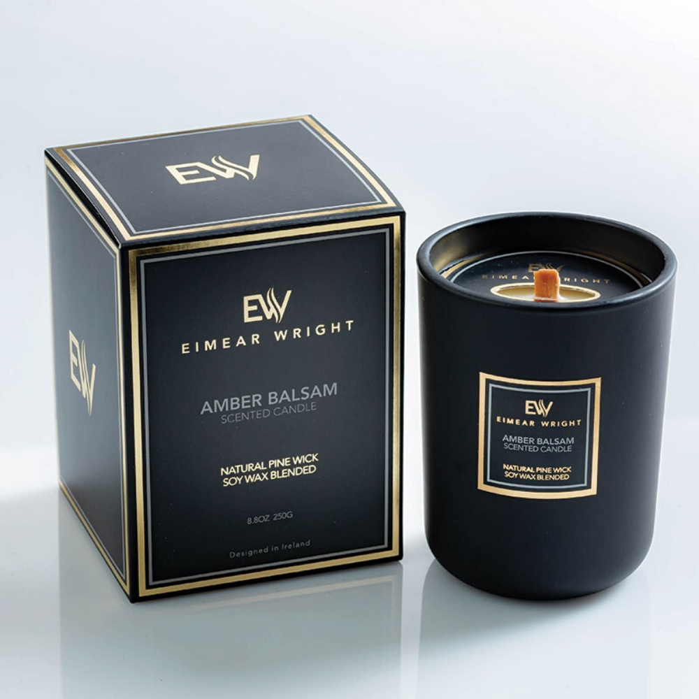 Amber Balsam Scented Candle - The Gift & Art Gallery