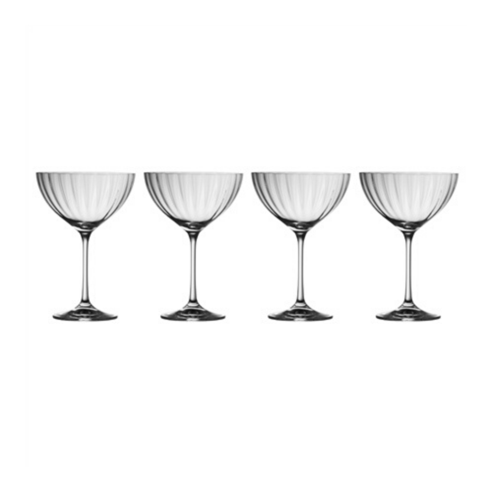 Galway Living Erne Champagne Saucer - Set of 4 - The Gift & Art Gallery