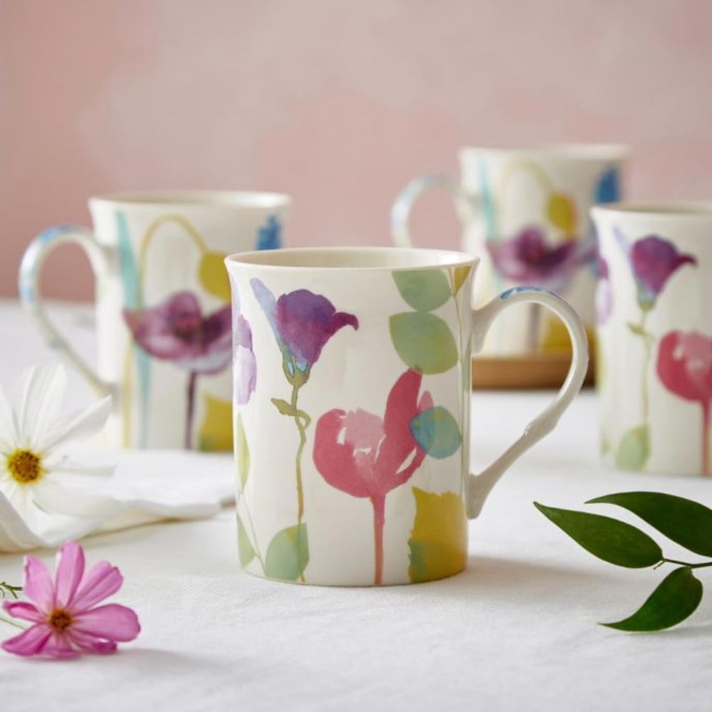 Water Garden Set of 4 Mugs