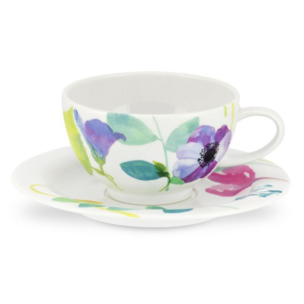 Water Garden Set of 4 Cups & Saucers - The Gift & Art Gallery