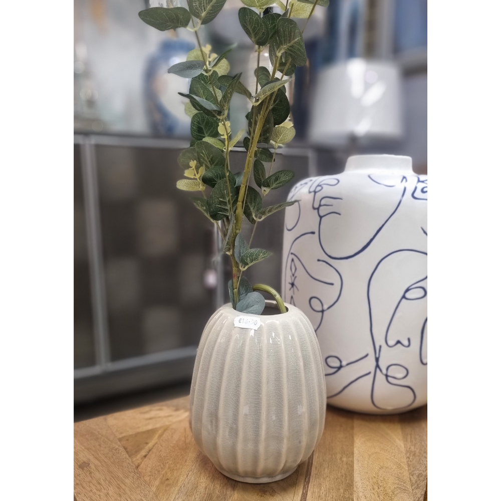 Vase Grey/ Green - The Gift & Art Gallery