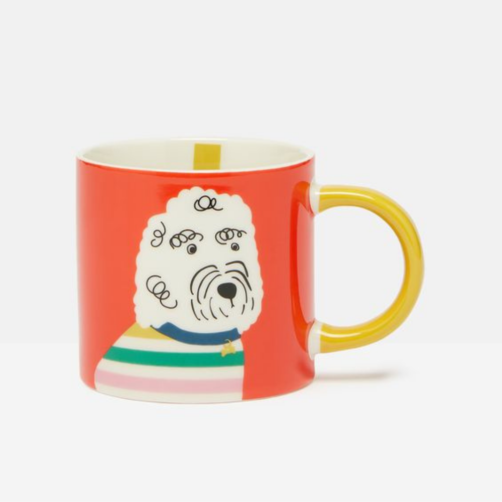 Orange Poodle Fine China Mug, 345ml - The Gift & Art Gallery