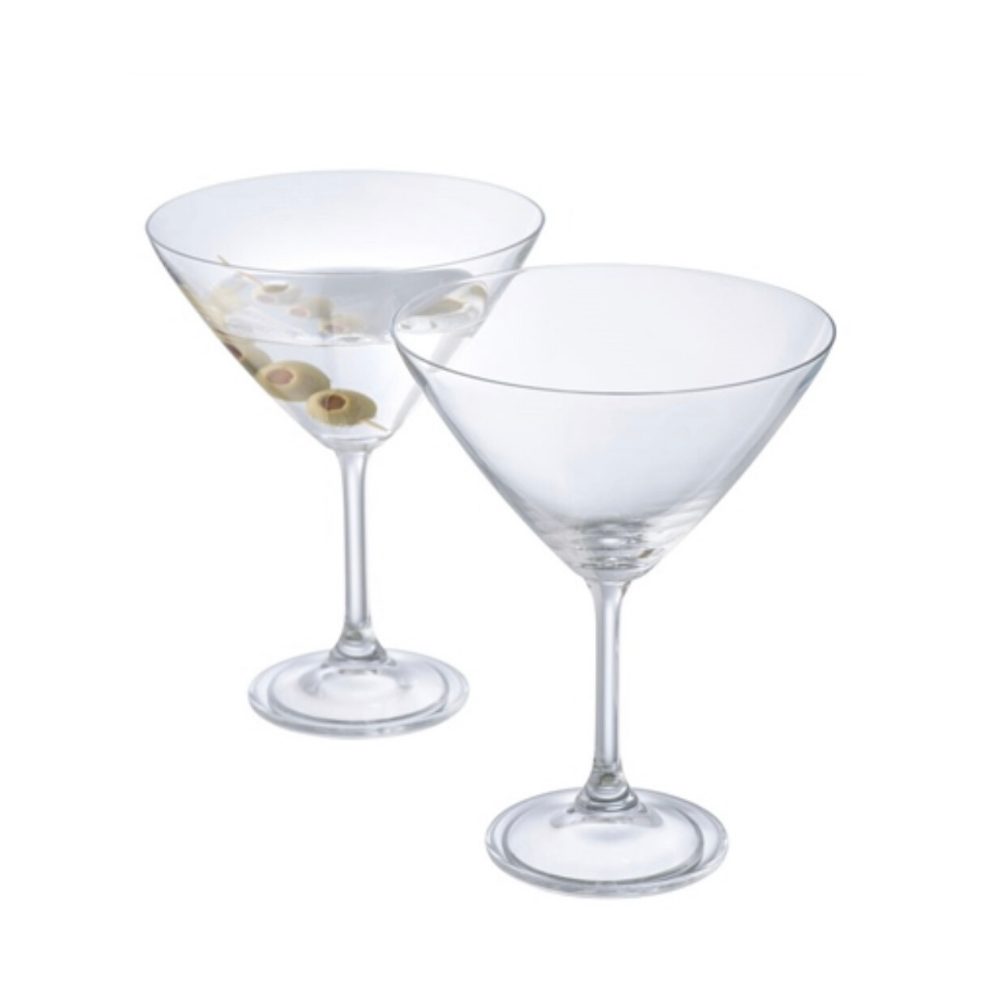 Elegance Martini Glasses Pair - The Gift & Art Gallery